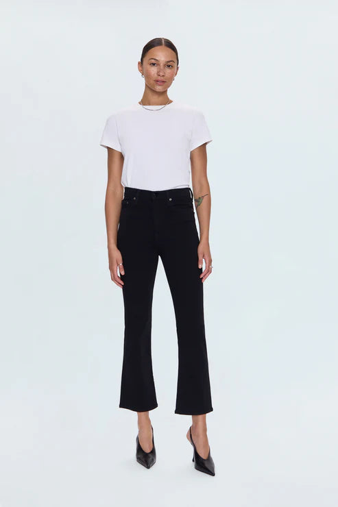 LENNON HIGH RISE BOOT JEAN BLACK