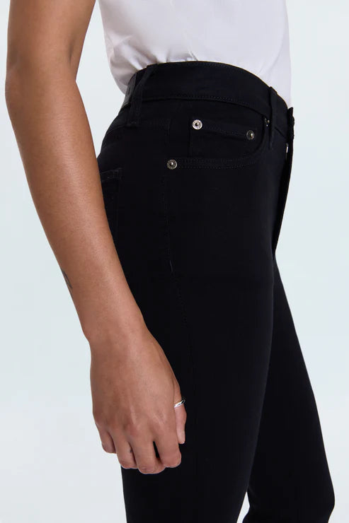 LENNON HIGH RISE BOOT JEAN BLACK