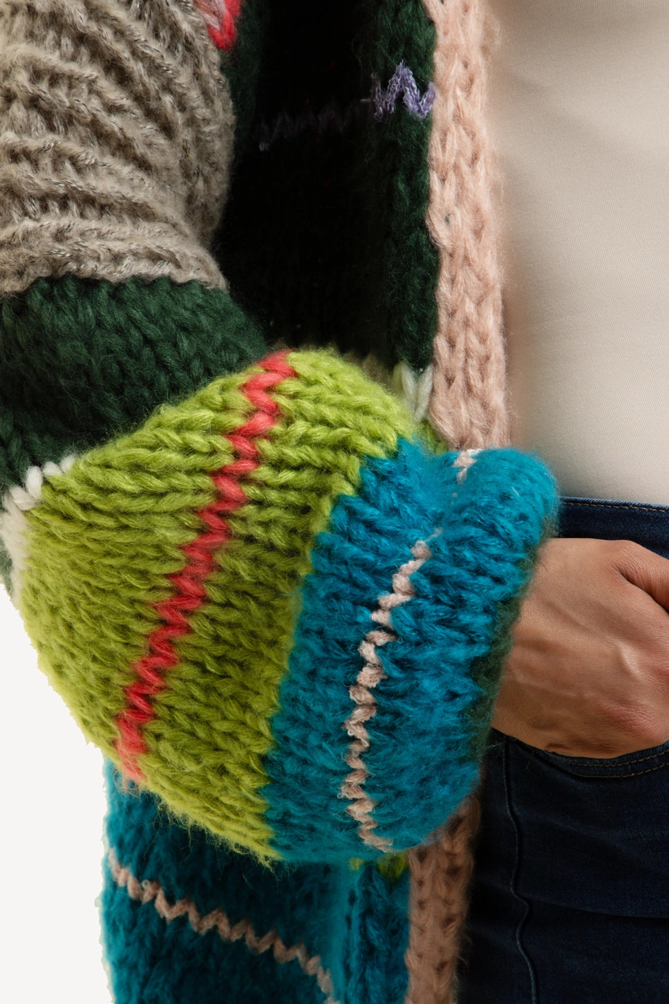 KNITTED RAINBOW CARDIGAN