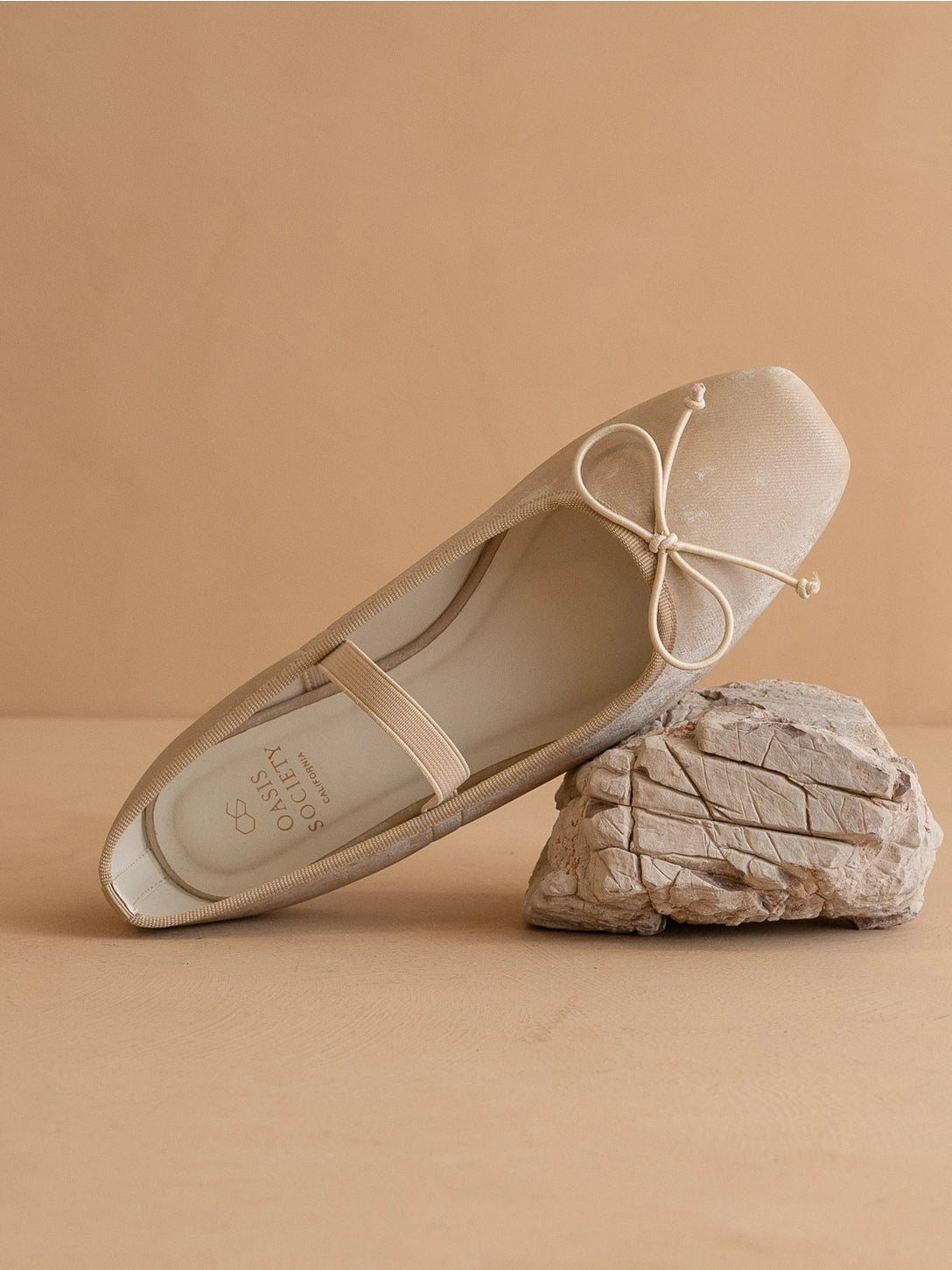 THE LONDON BALLET FLAT BEIGE