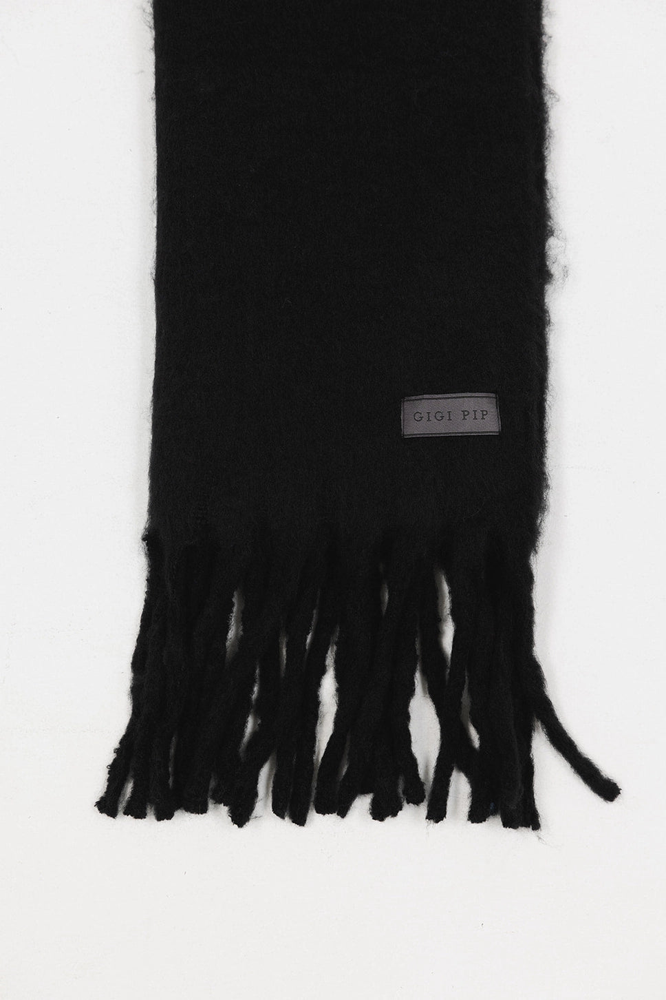 MIK OVERSIZED SCARF- BLACK