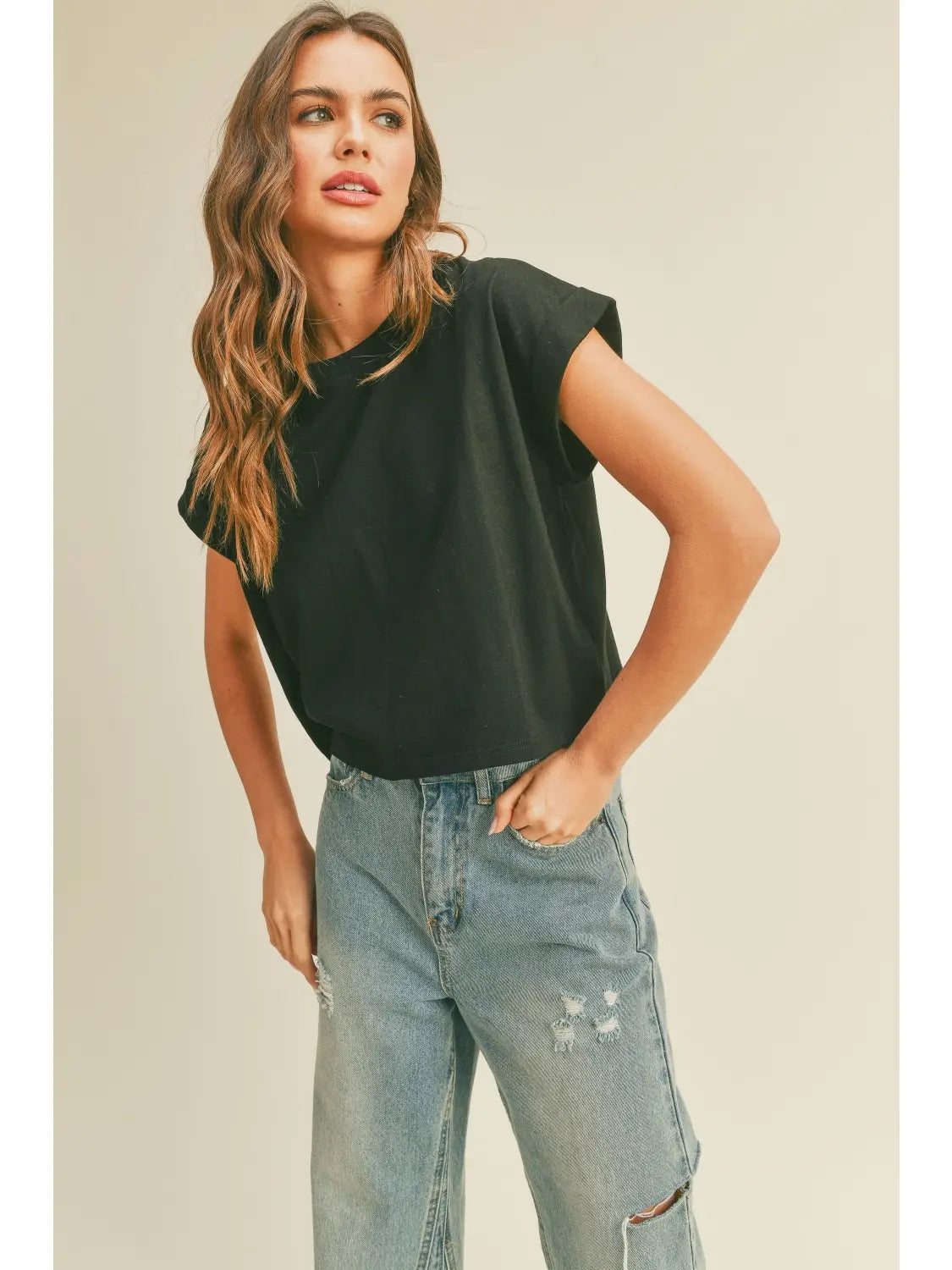 CUFF SLEEVE TEE