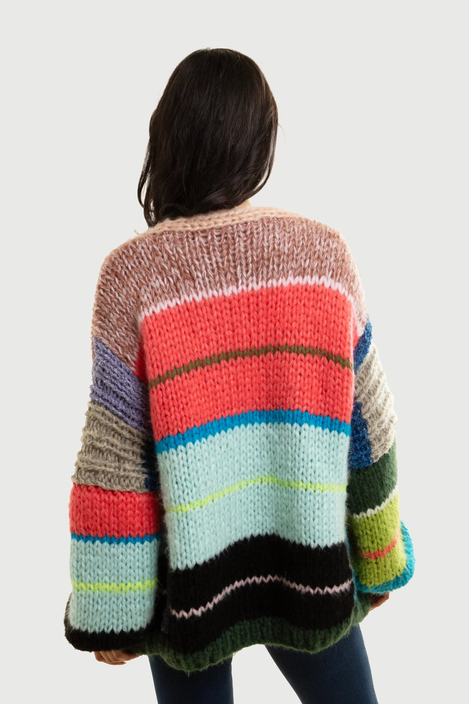 KNITTED RAINBOW CARDIGAN