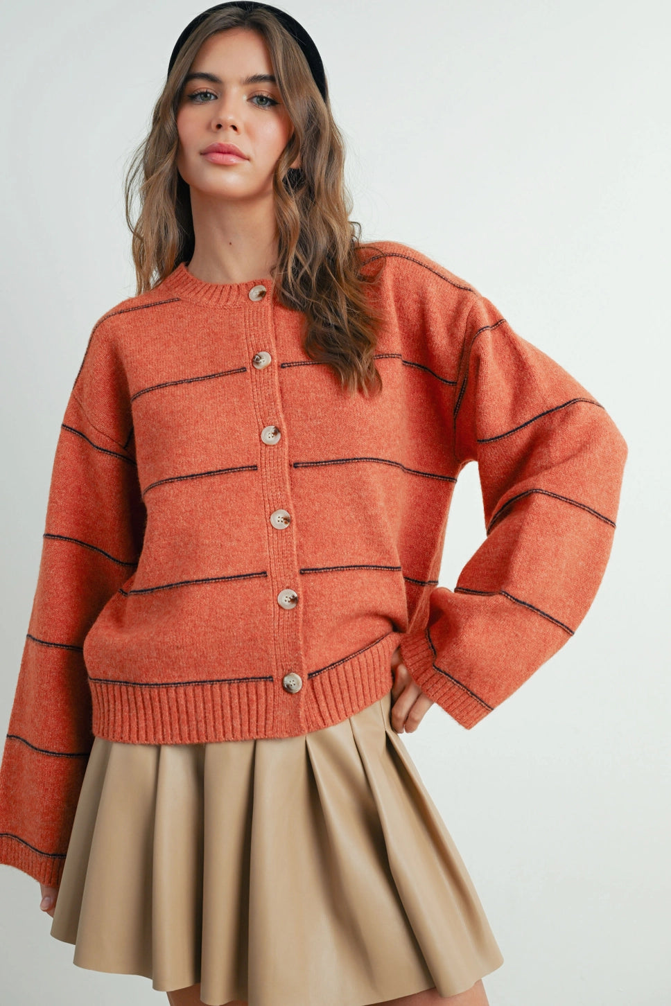 STRIPED CARDIGAN