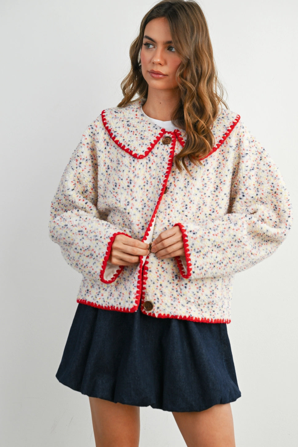 COTTON CANDY FLEECE PUFFER