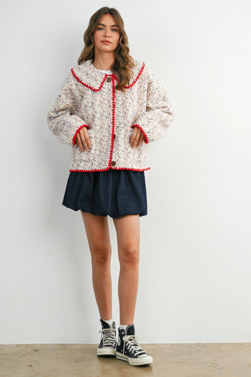 COTTON CANDY FLEECE PUFFER