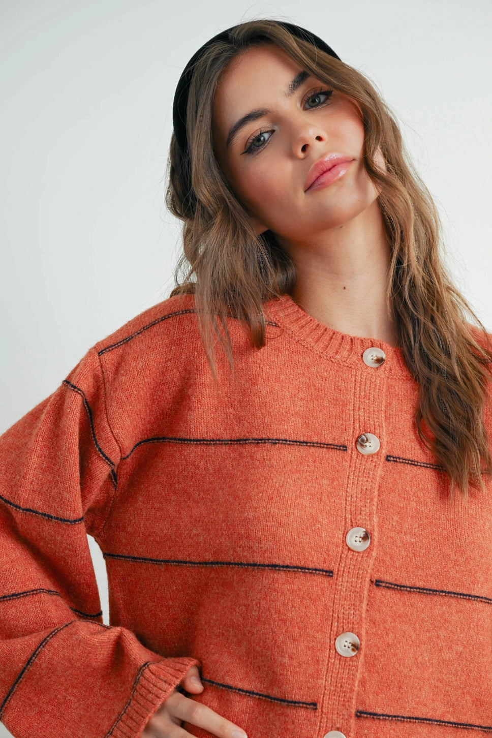 STRIPED CARDIGAN