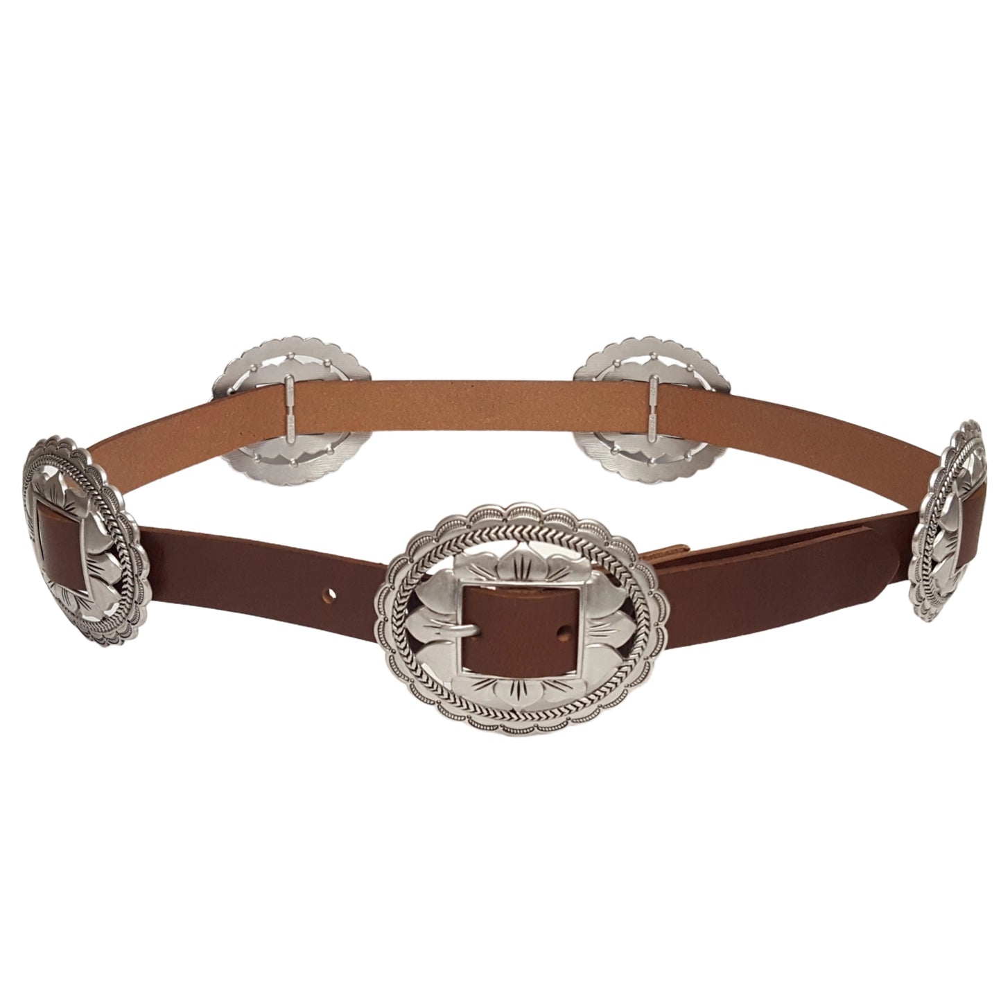 CONCHO BELT BROWN
