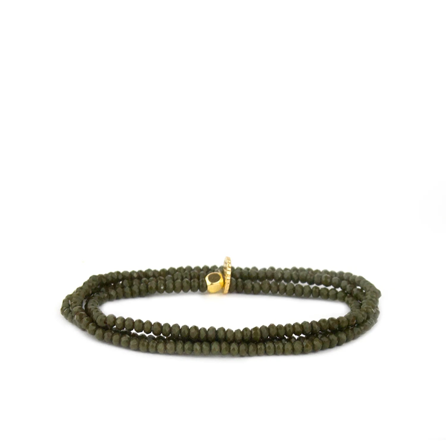 MARLYN SCHIFF ARMY MINI STRETCH BRACELET