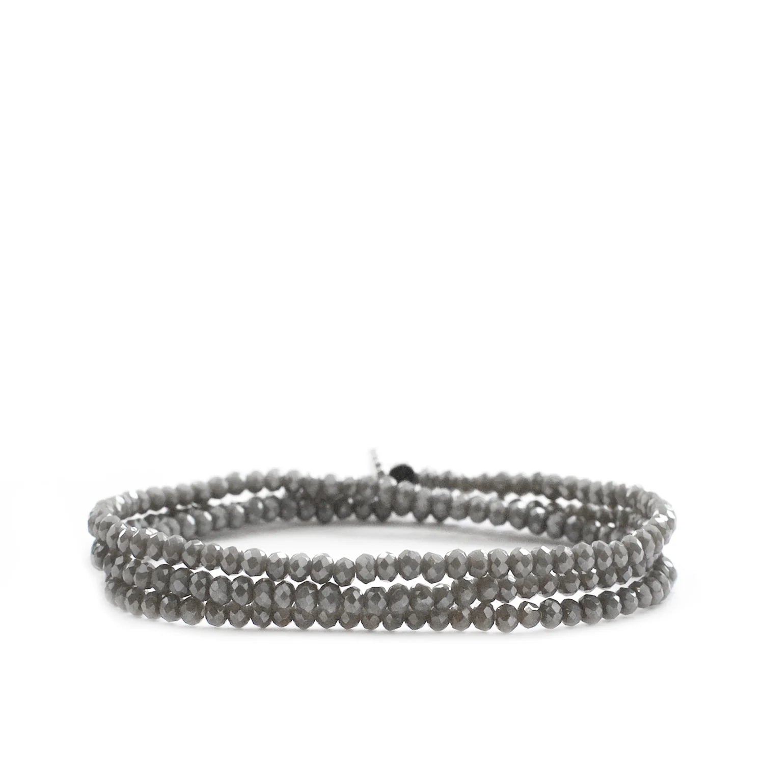 MARLYN SCHIFF GREY MINI STRETCH BRACELET