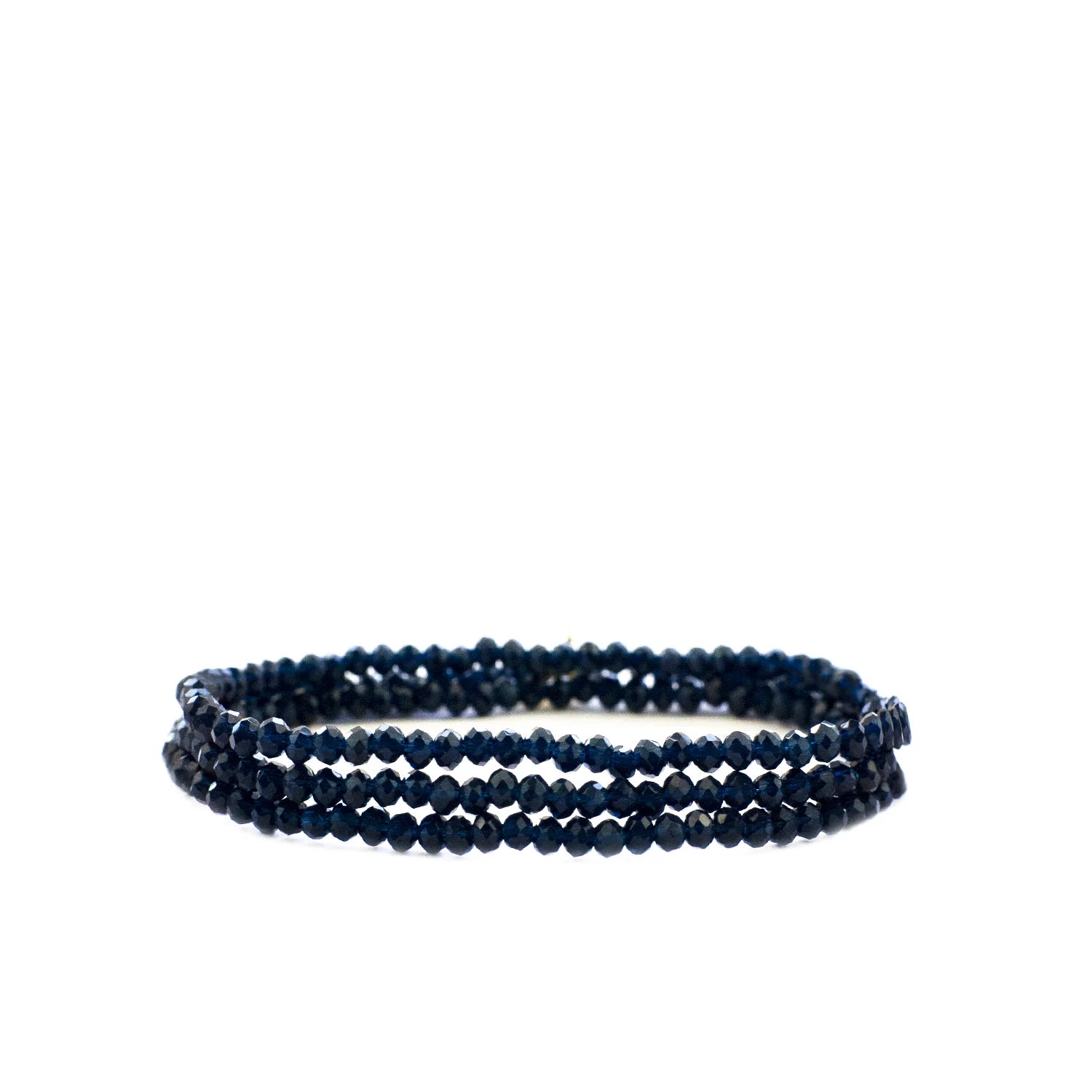 MARLYN SCHIFF NAVY MINI STRETCH BRACELET