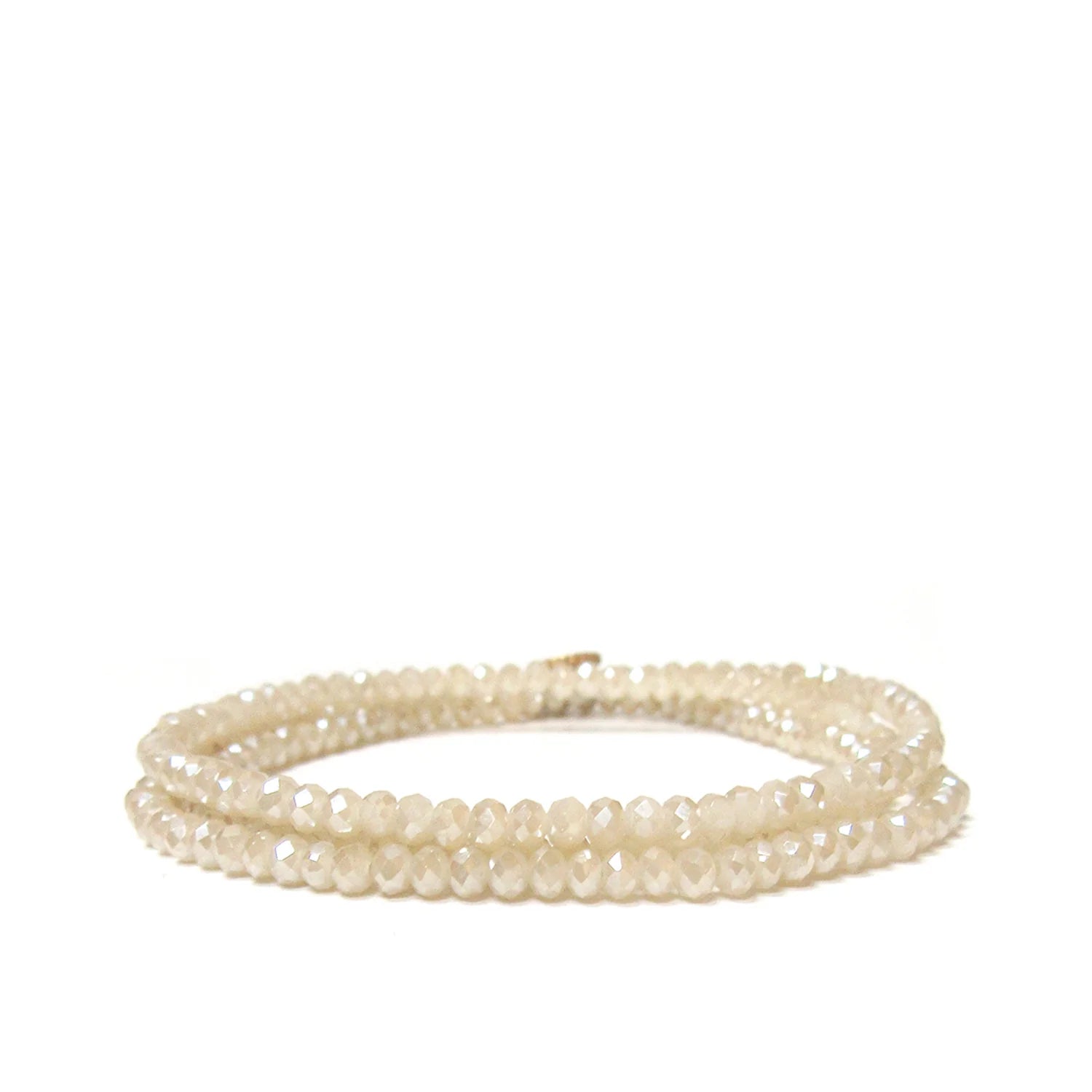 MARLYN SCHIFF CHAMPAGNE MINI STRETCH BRACELET