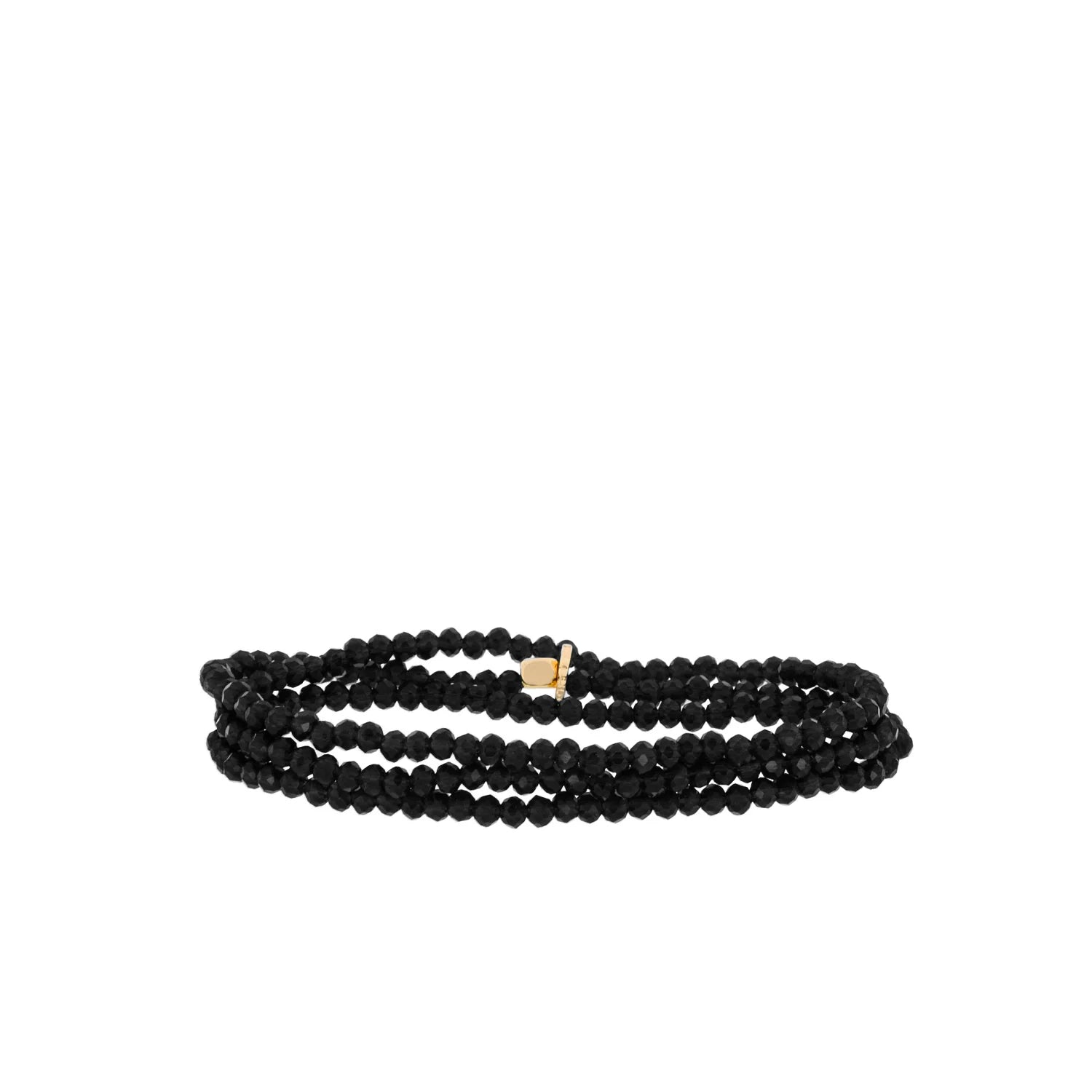 MARLYN SCHIFF BLACK MINI STRETCH BRACELET