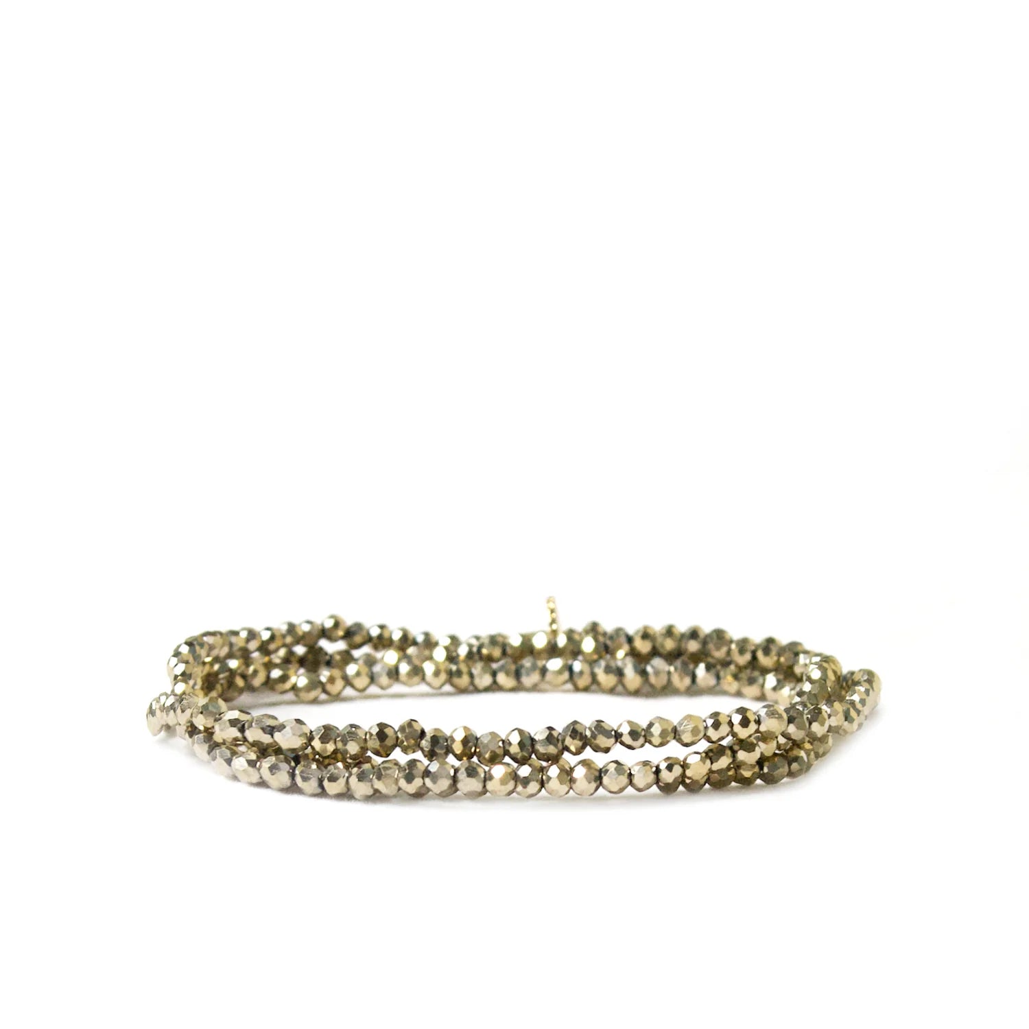 MARLYN SCHIFF GOLD MINI STRETCH BRACELET
