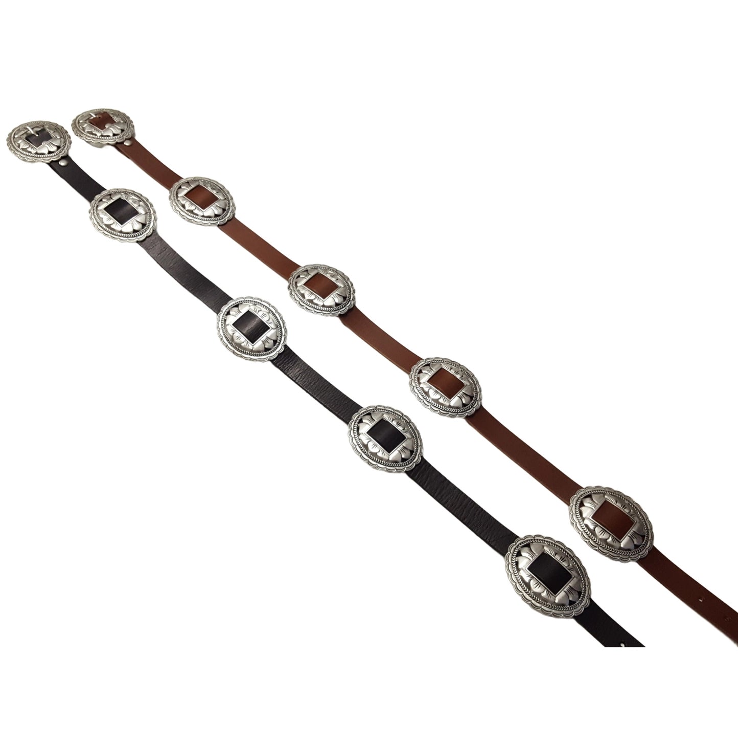 CONCHO BELT BROWN