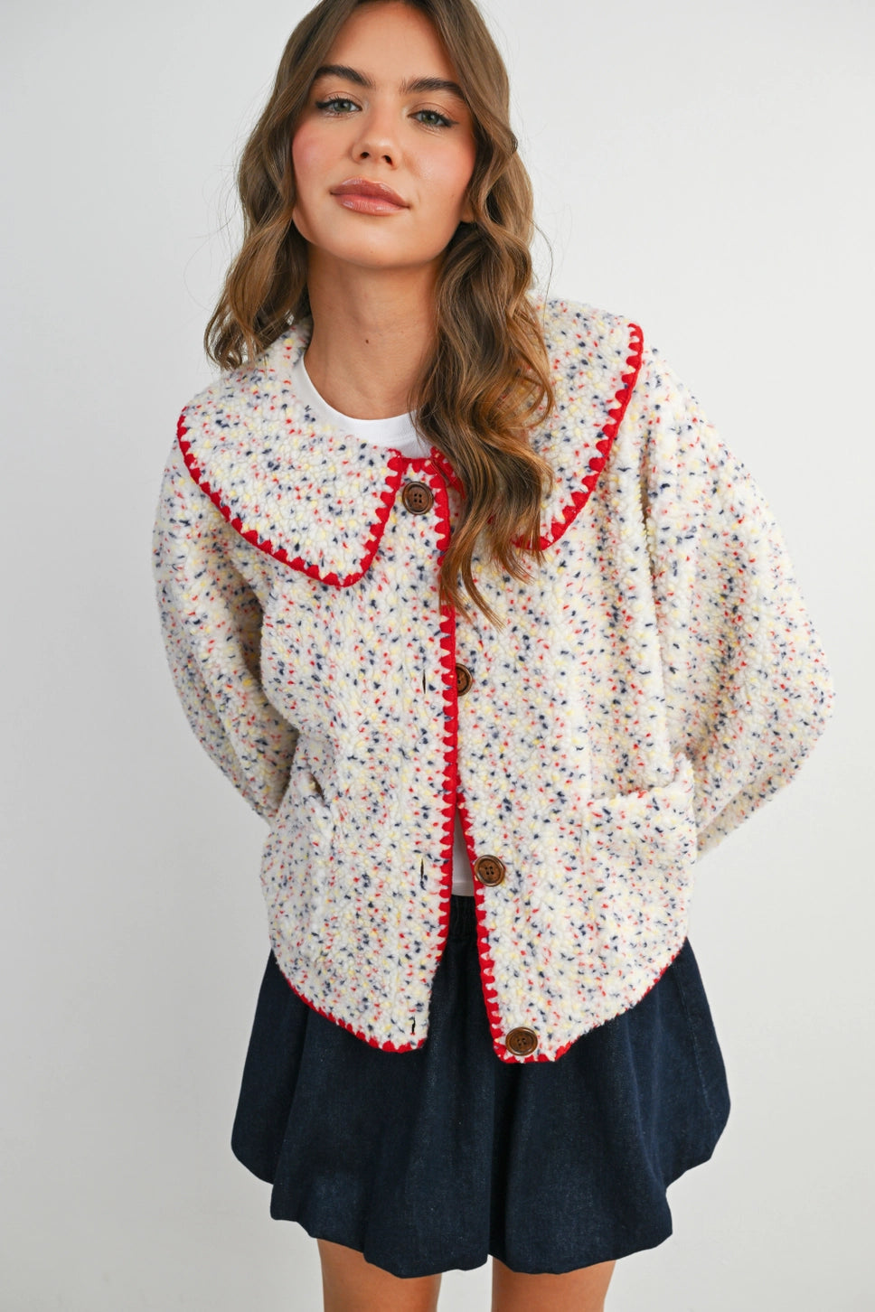 COTTON CANDY FLEECE PUFFER