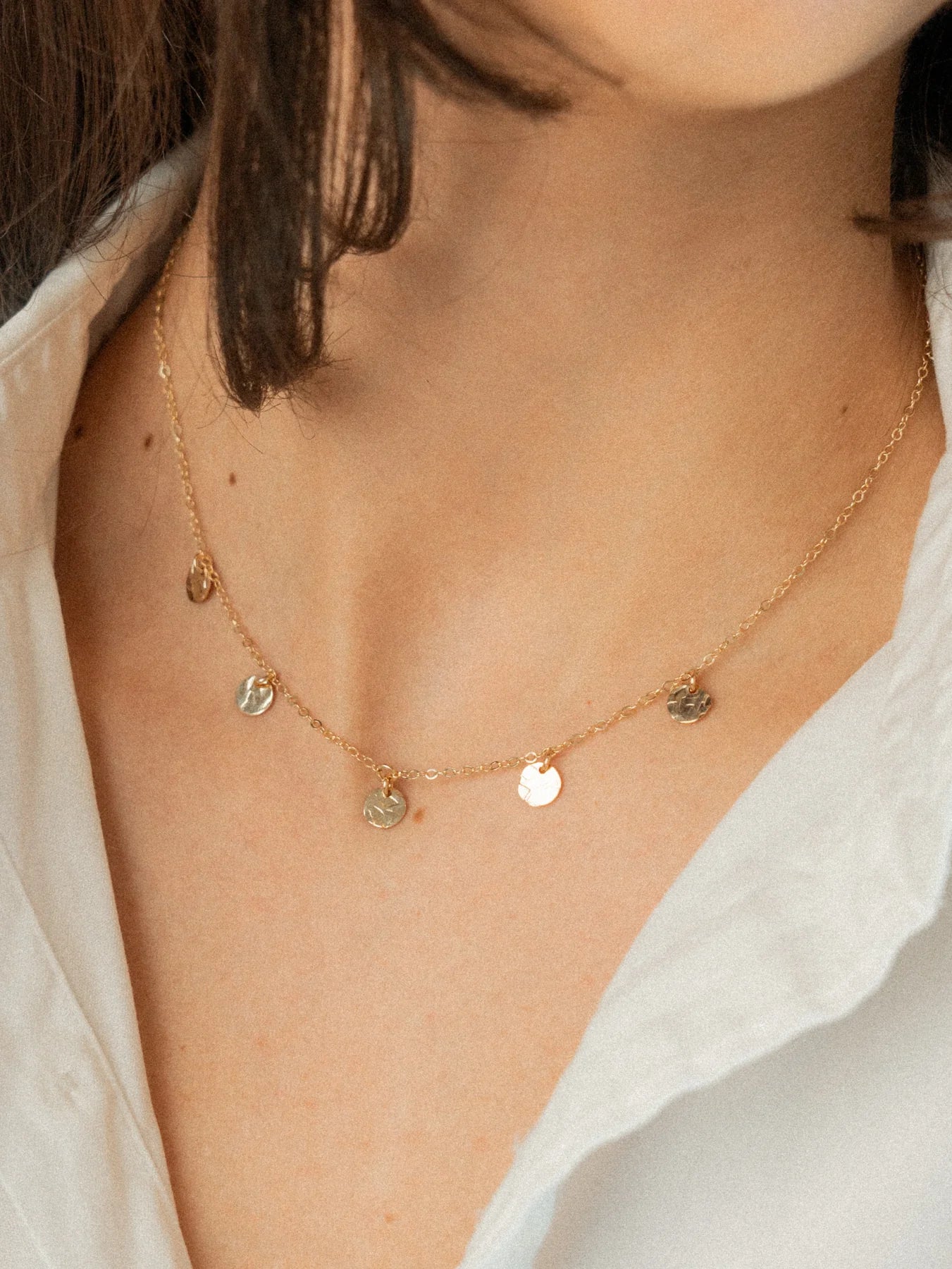 TALIA FIVE DISC NECKLACE