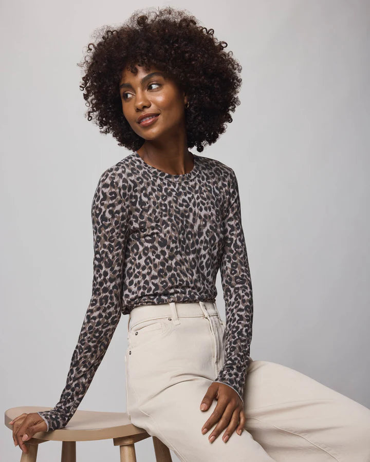 LEOPARD LONG SLEEVE TEE