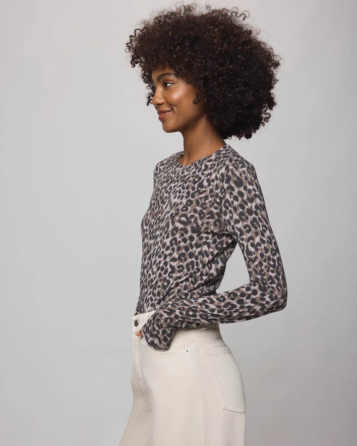 LEOPARD LONG SLEEVE TEE