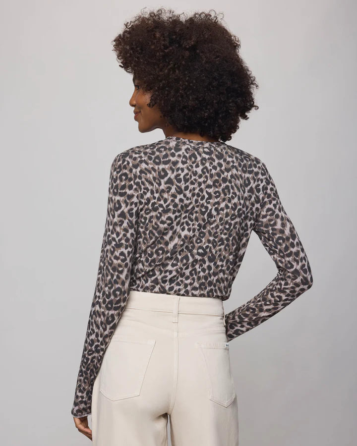 LEOPARD LONG SLEEVE TEE