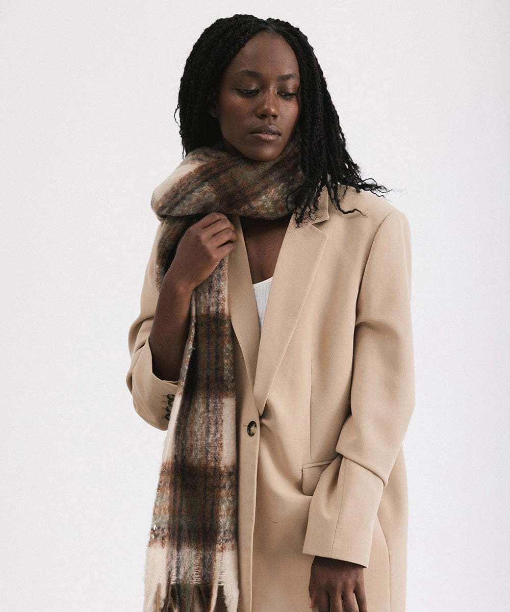 MIK OVERSIZED SCARF- TAN