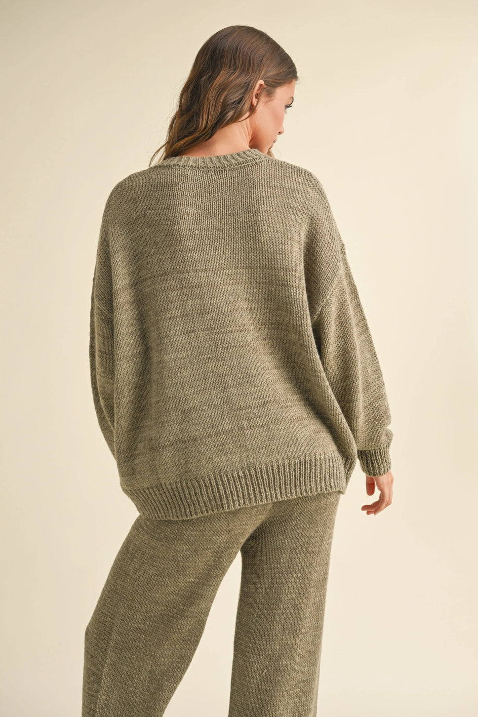 LACE UP FRONT SWEATER