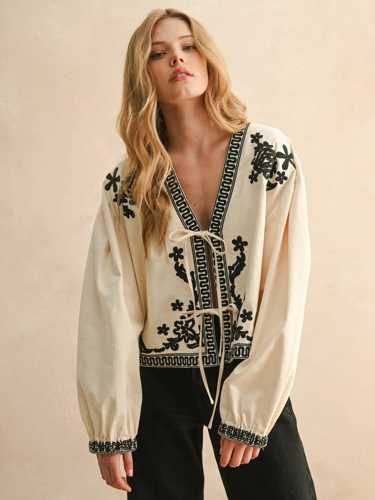 EMBROIDERED FLORAL JACKET