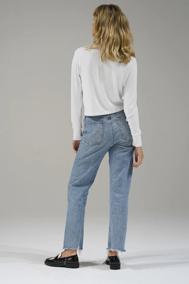 LNA LONG SLEEVE RIBBED CREW