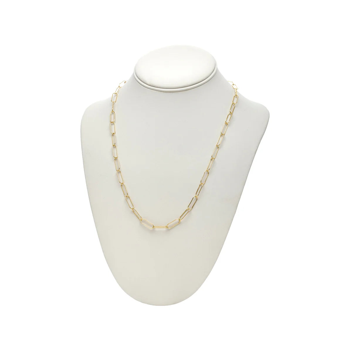 OVAL PAPERCLIP NECKLACE