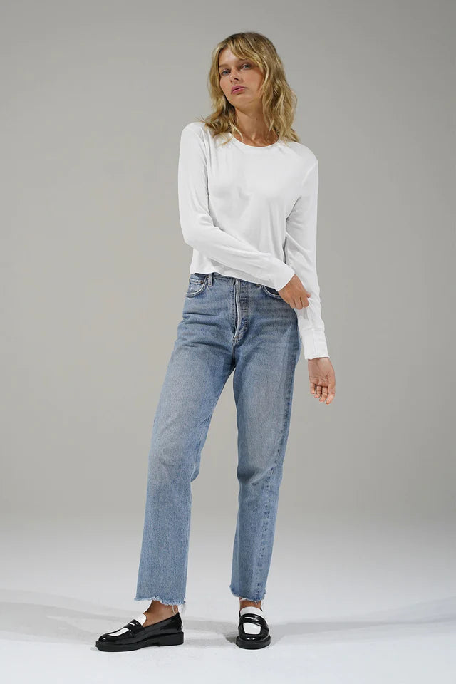 LNA LONG SLEEVE RIBBED CREW