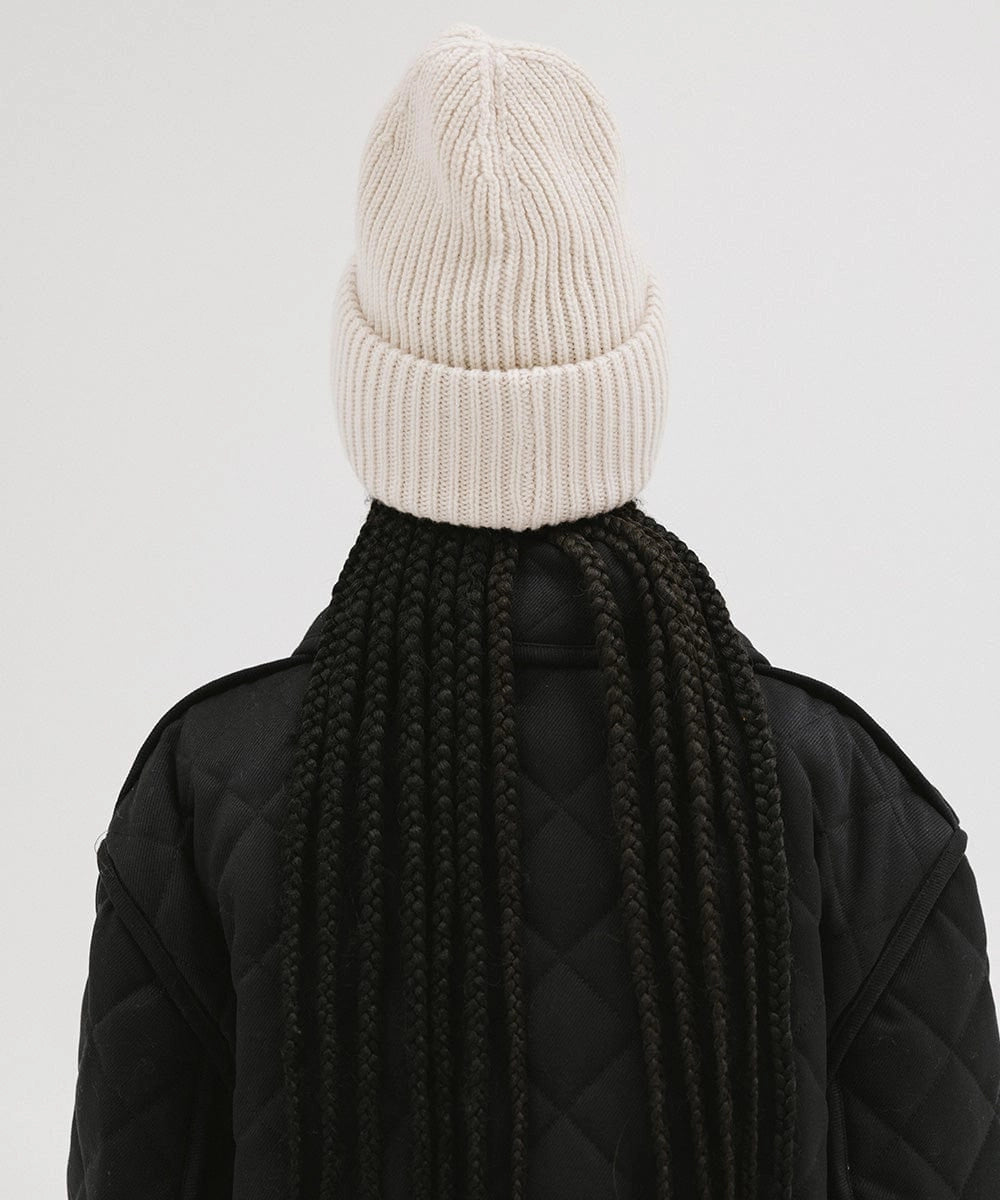 GIGI MERINO WOOL BEANIE-OFF WHITE