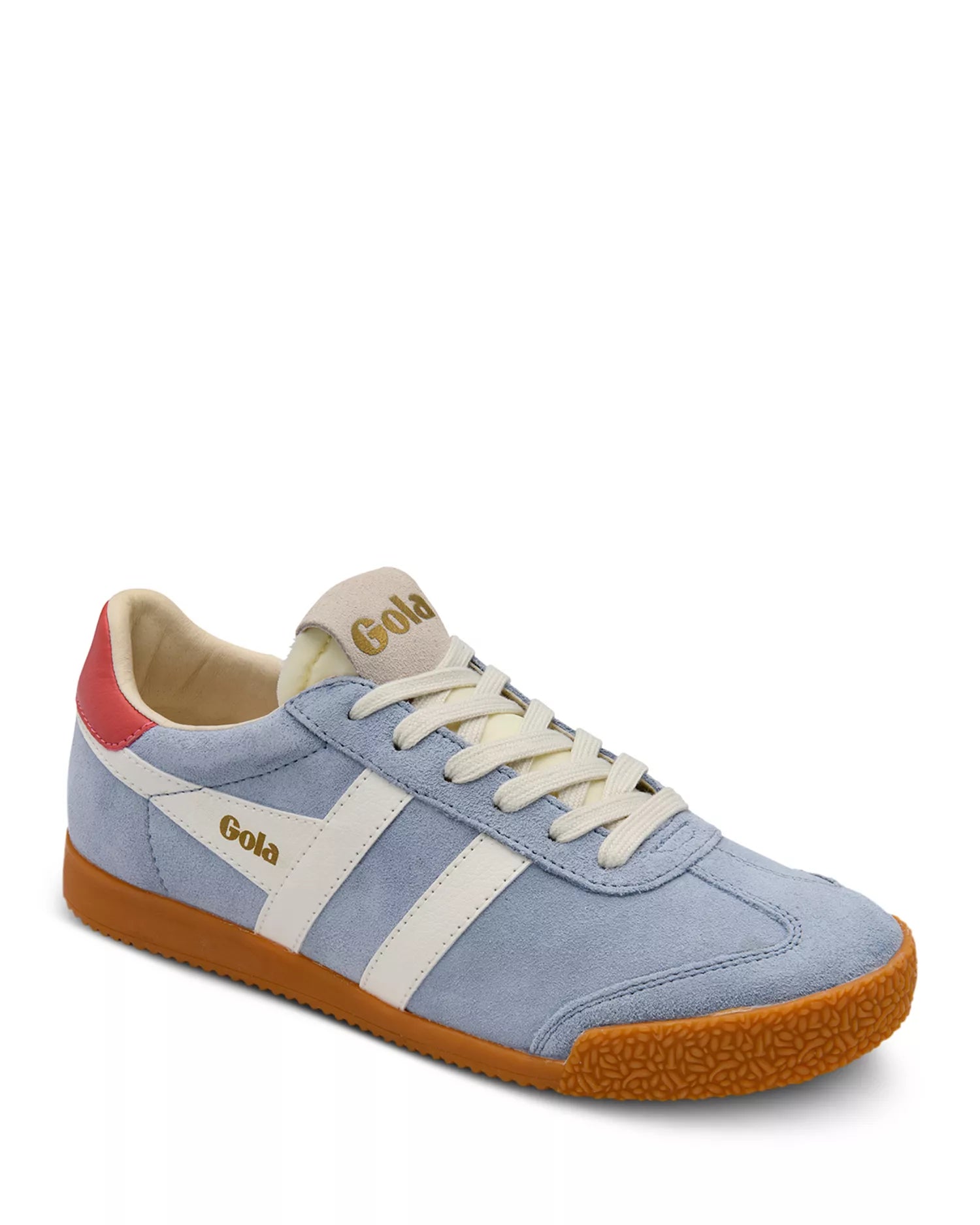gola elan tobacco and white Classics Sneakers in Tobacco/White contrasted with a suede upper in saturated colour combinations such as this tobacco and white GOLA ELAN TOBACCO - Head