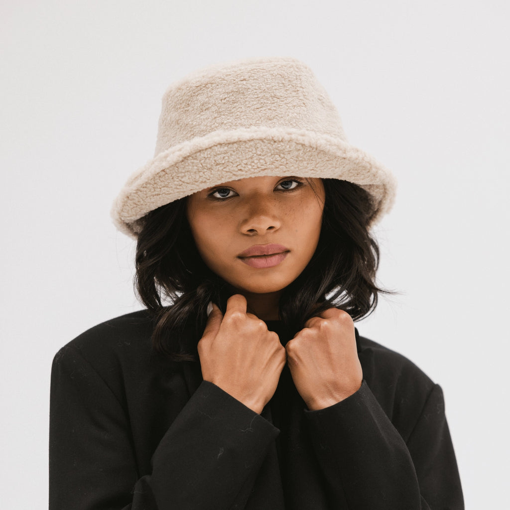 JACKSON SHERPA BUCKET HAT-CREAM
