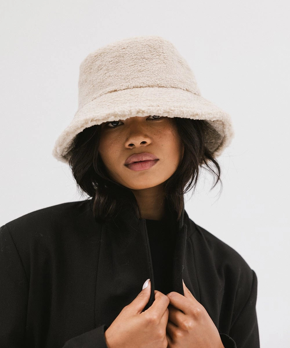 JACKSON SHERPA BUCKET HAT-CREAM