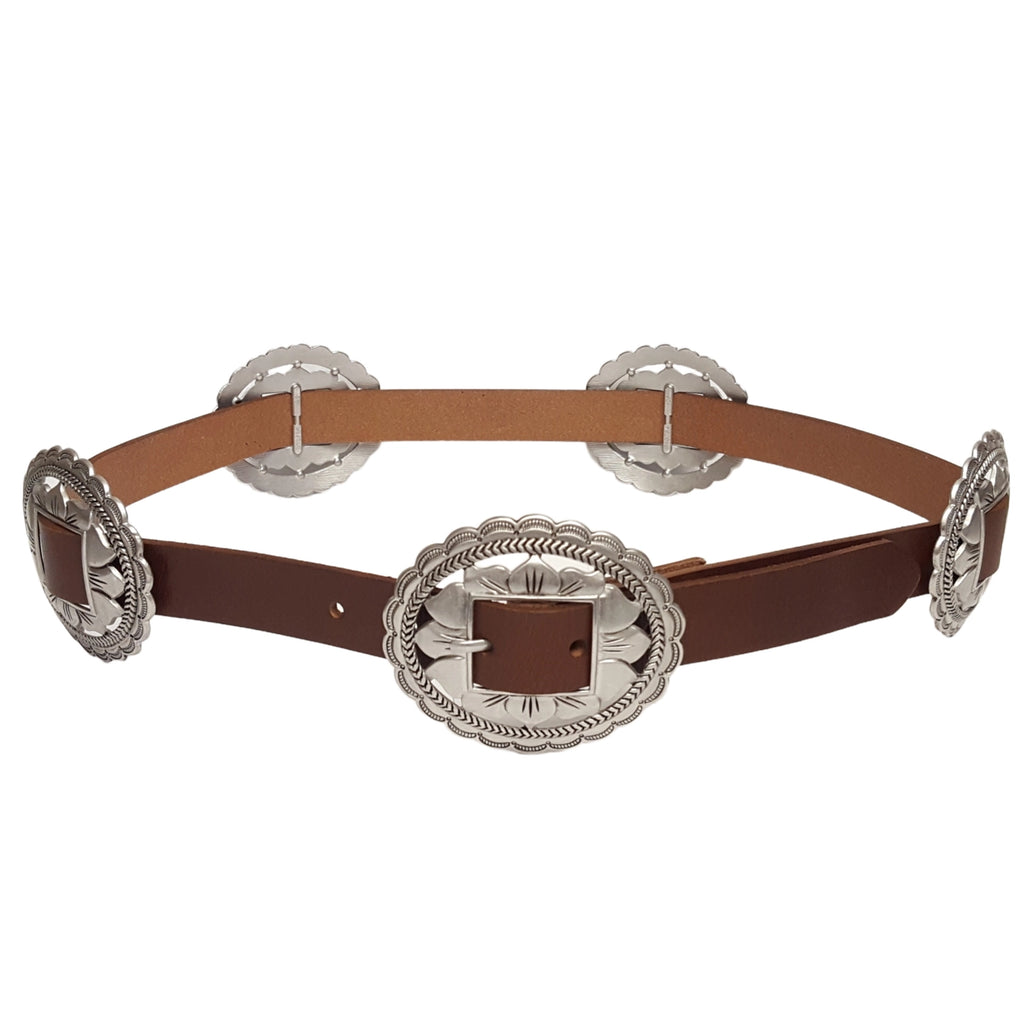 CONCHO BELT BROWN