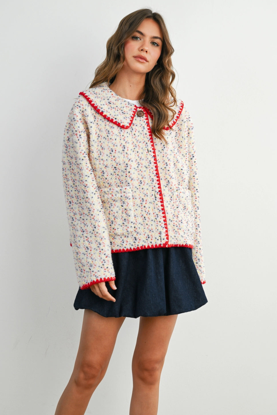 COTTON CANDY FLEECE PUFFER