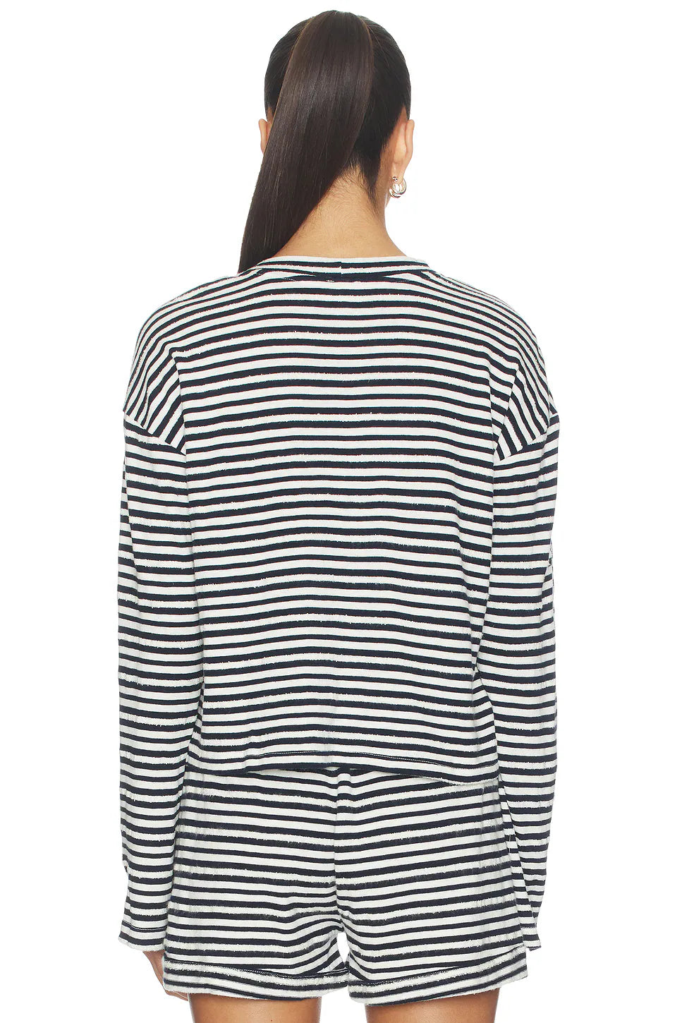 DROP SHOULDER PULLOVER TOP