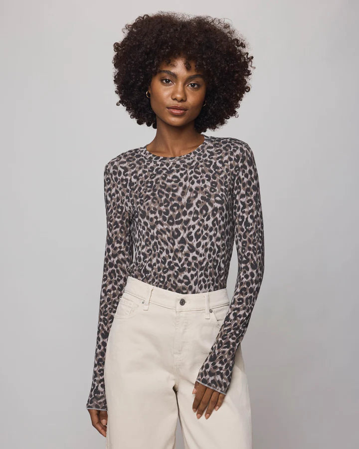 LEOPARD LONG SLEEVE TEE