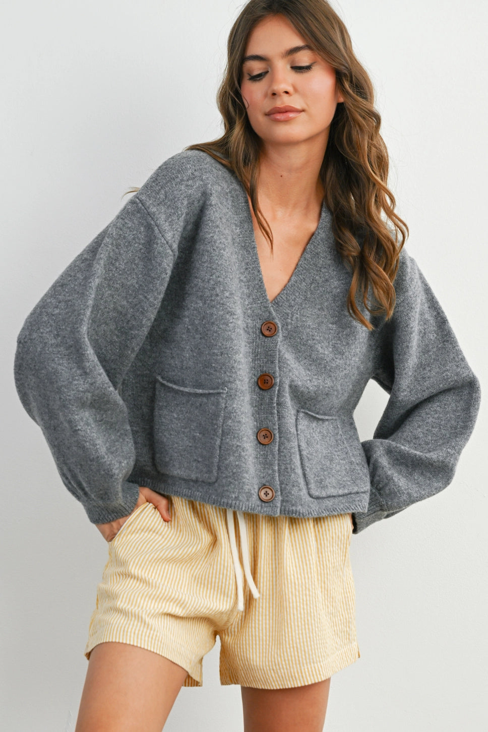BUTTON UP CARDIGAN