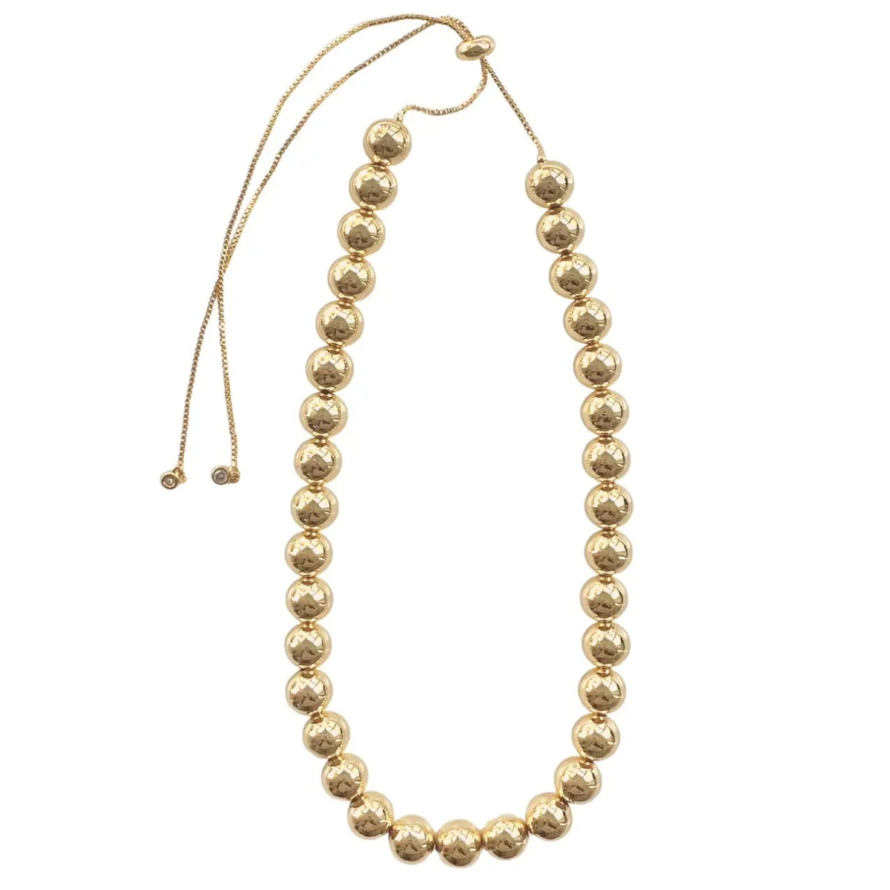 GOLD BEADED NECKLACE
