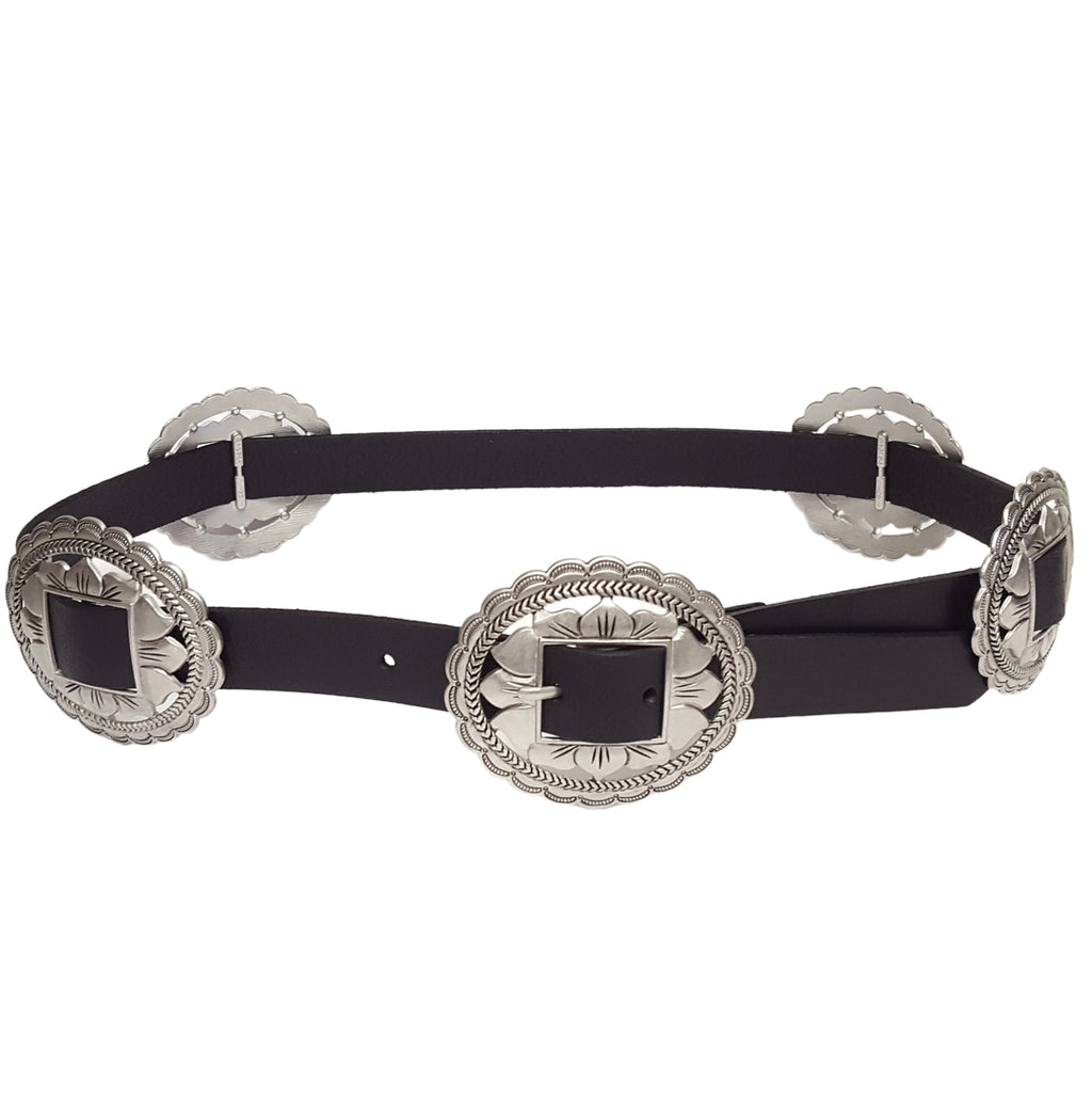 CONCHO BELT BLACK
