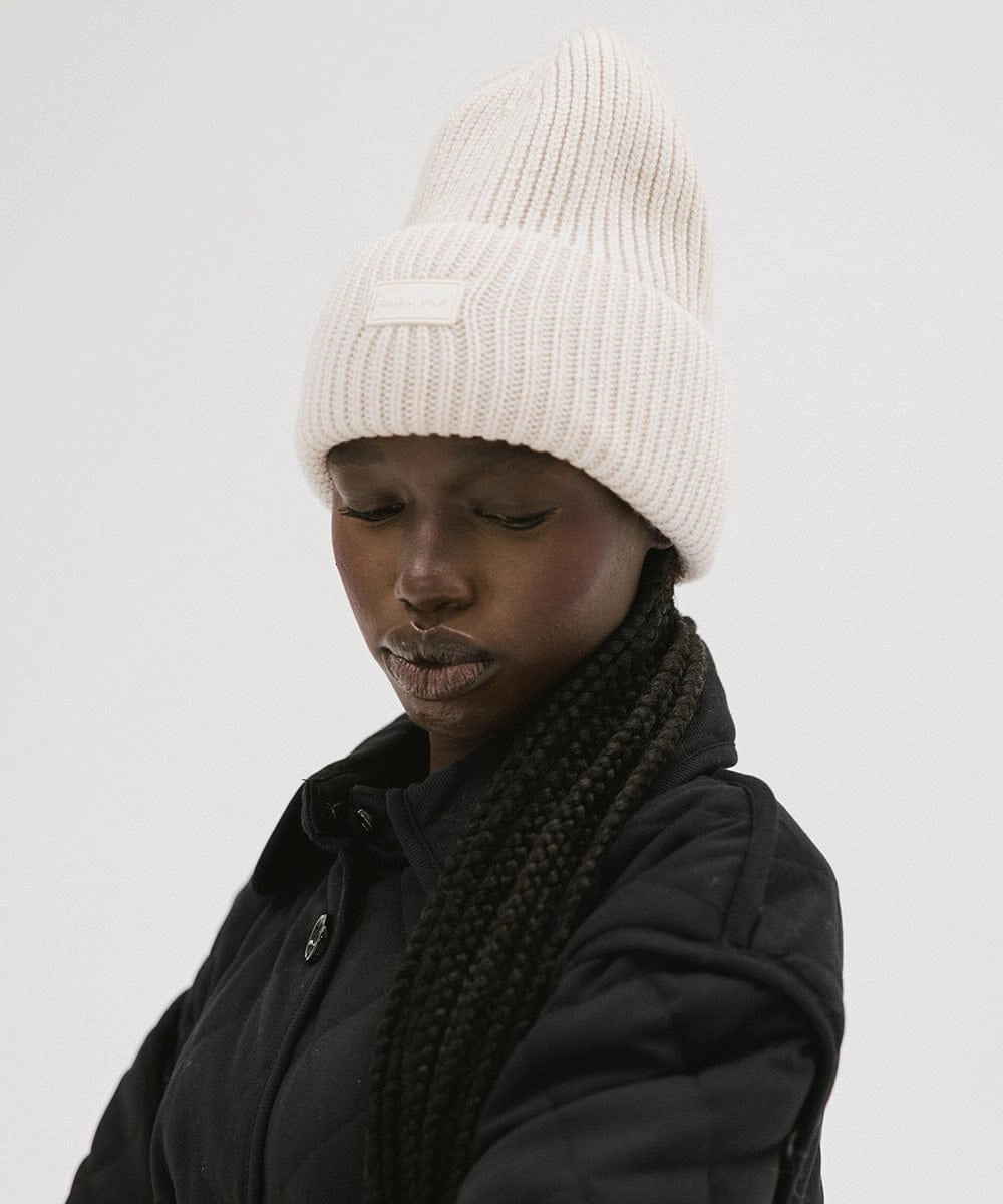 GIGI MERINO WOOL BEANIE-OFF WHITE