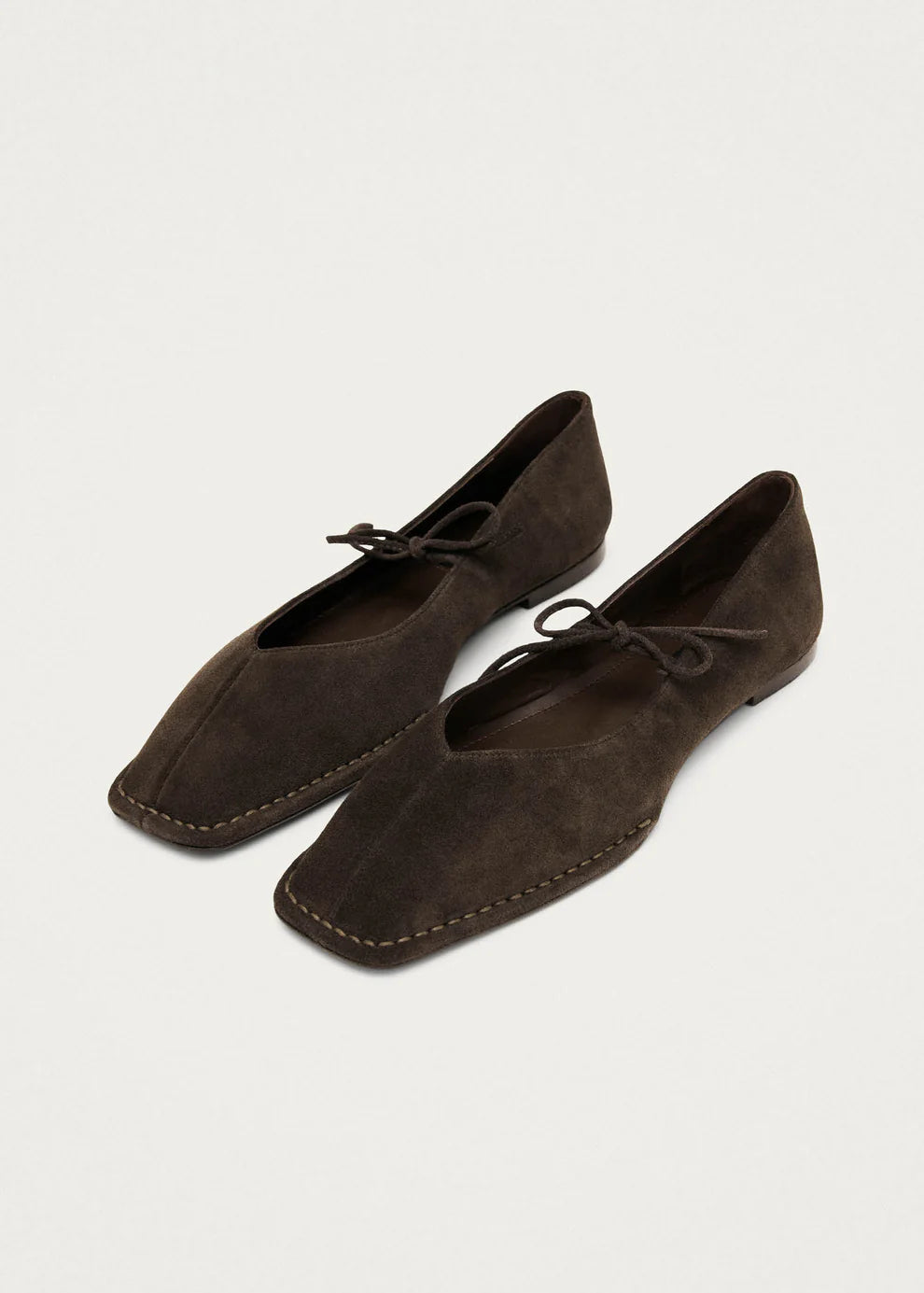 ALOHAS SWAY SUEDE FLAT COFFEE
