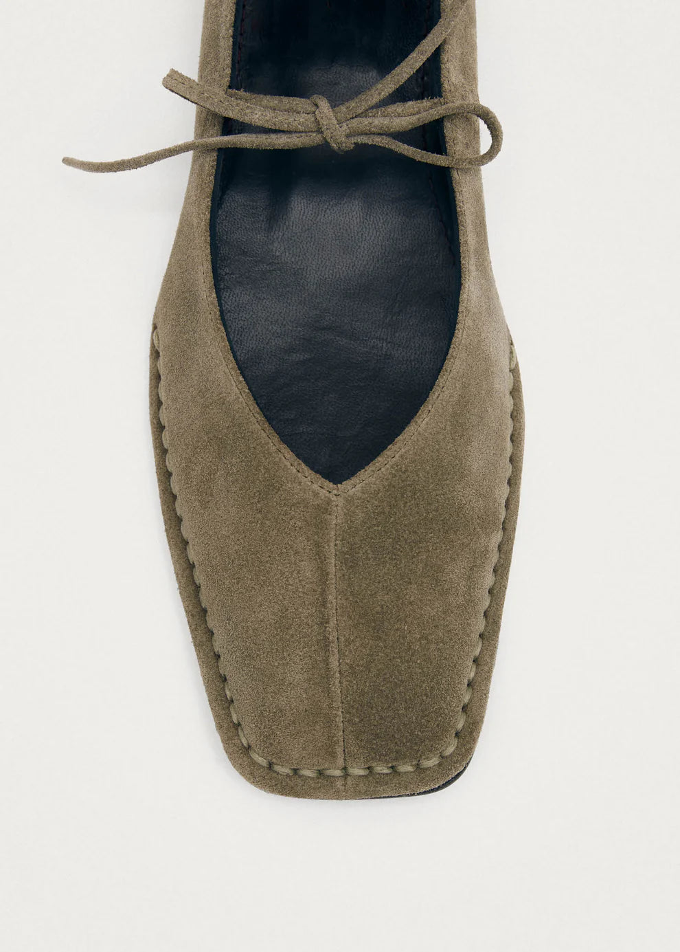ALOHAS SWAY SUEDE FLAT KHAKI